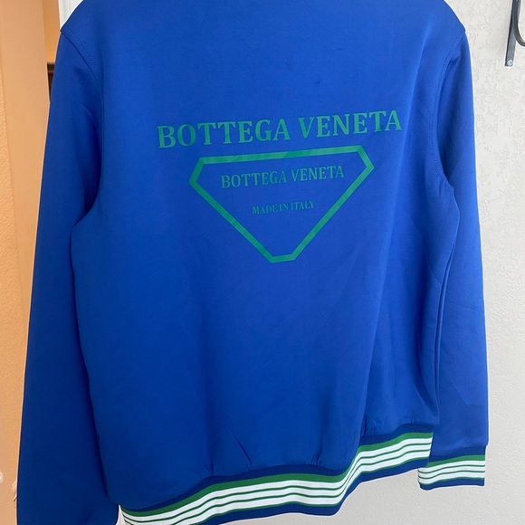 NWT Bottega Veneta Boys Varsity Jacket and Matching Pants with Striped Accents - Picture 2 of 9